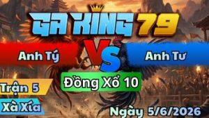 Trận 5 Xà Xía Ngày 5/6/2026 - Bướm Đỏ Vô Kiến Phản Tan Bất Ngờ Về Bờ